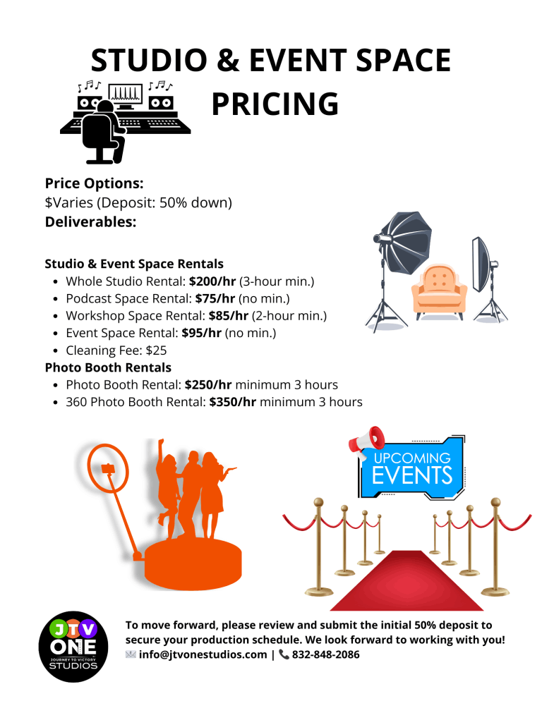 JTV One Studios Media Packages